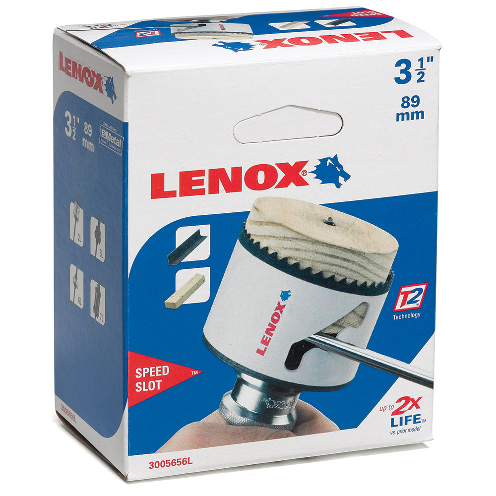 3-1/2 Inch x 1-1/2 Inch Bi-Metal Speed Slot Hole Saw Lenox