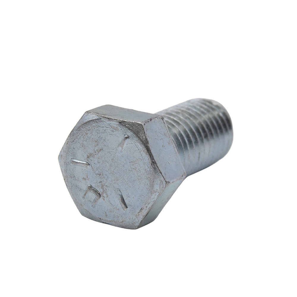 9/16-12 x 2 Inch Coarse Grade 5 Zinc Plated Steel Hex Head Cap Screw USA