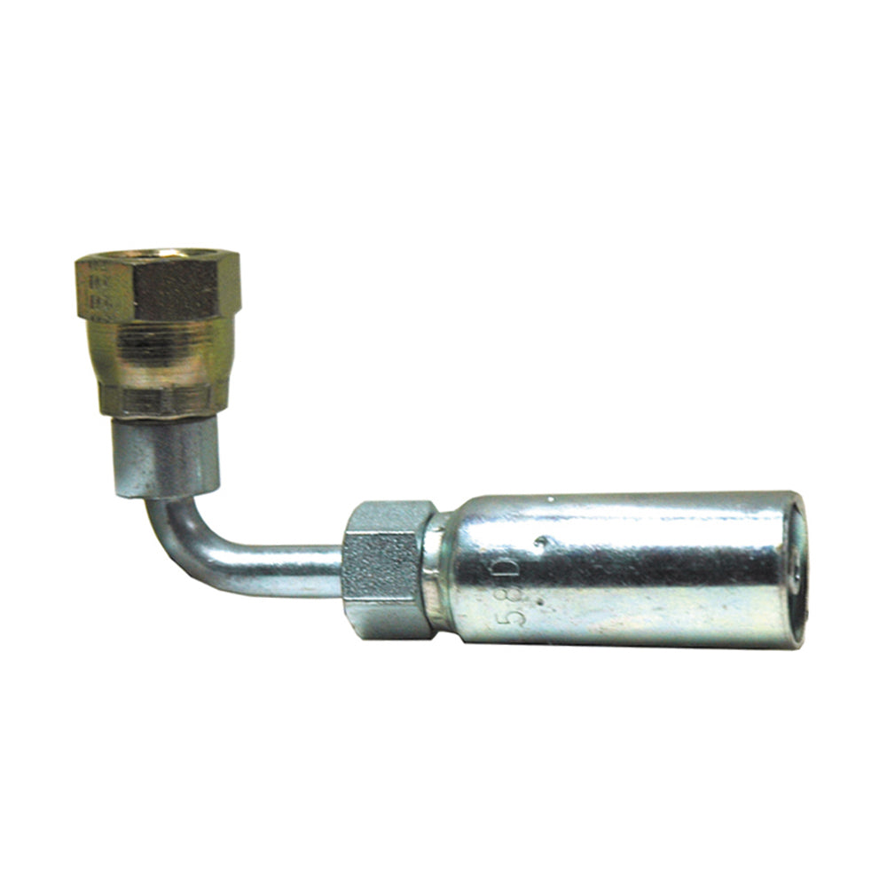 Female Swivel Din24 Light 90 Degree Elbow 1/4 Inch Hose X M8 Tube
