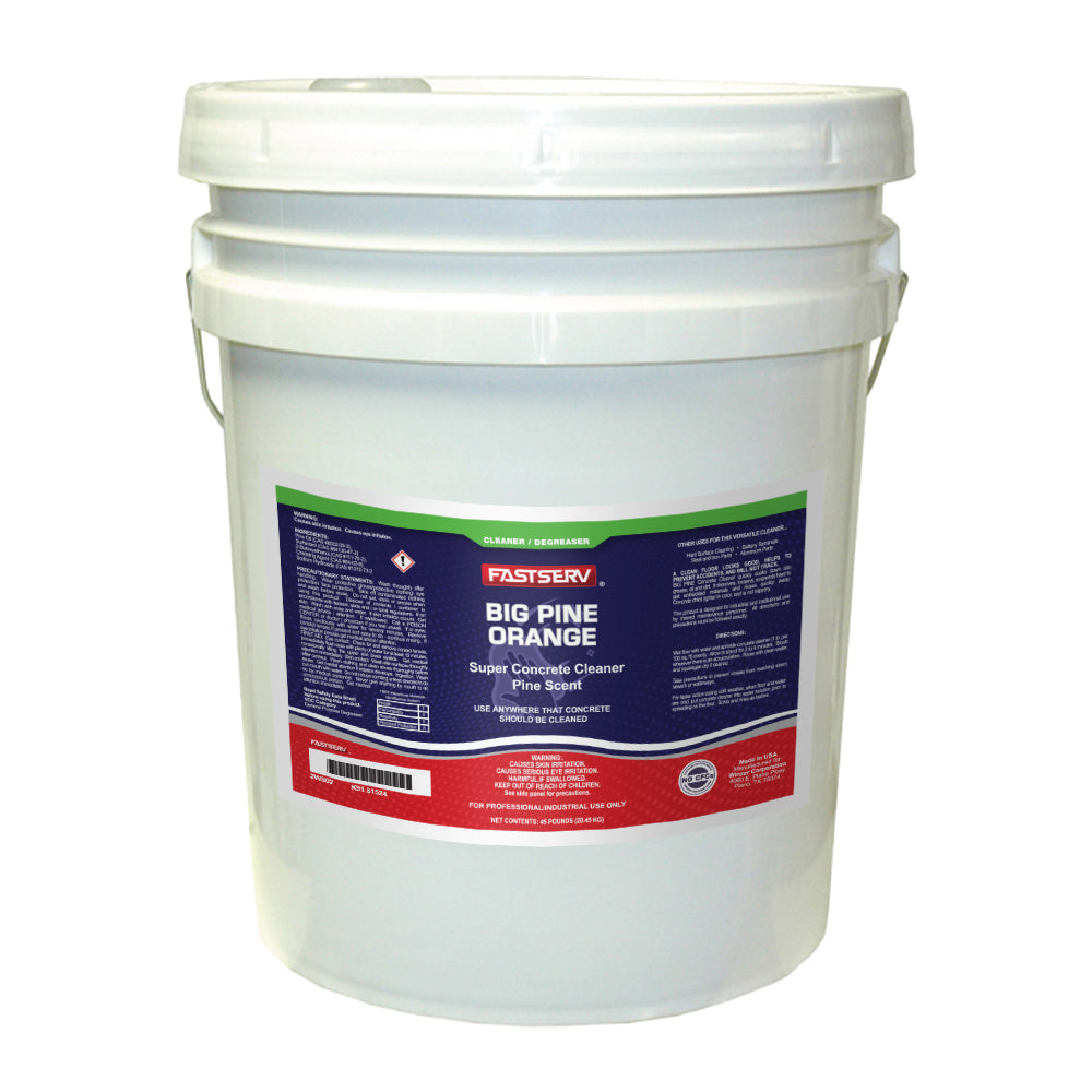 FastServ Big Pine Orange Powdered Concrete Cleaner - 45 Lbs (Drop Ship Only Indiana)