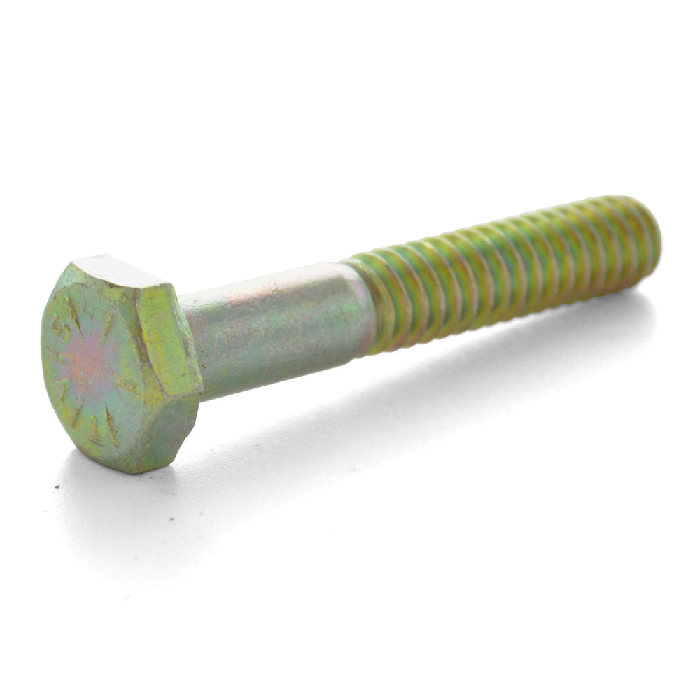 1-1/8-7 x 4-1/2 Inch Coarse Grade 8 Zinc Plated Steel Hex Head Cap Screw