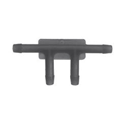 3/16 Inch Vacuum And Washer Hose 4 Way Connector Black - Clearance