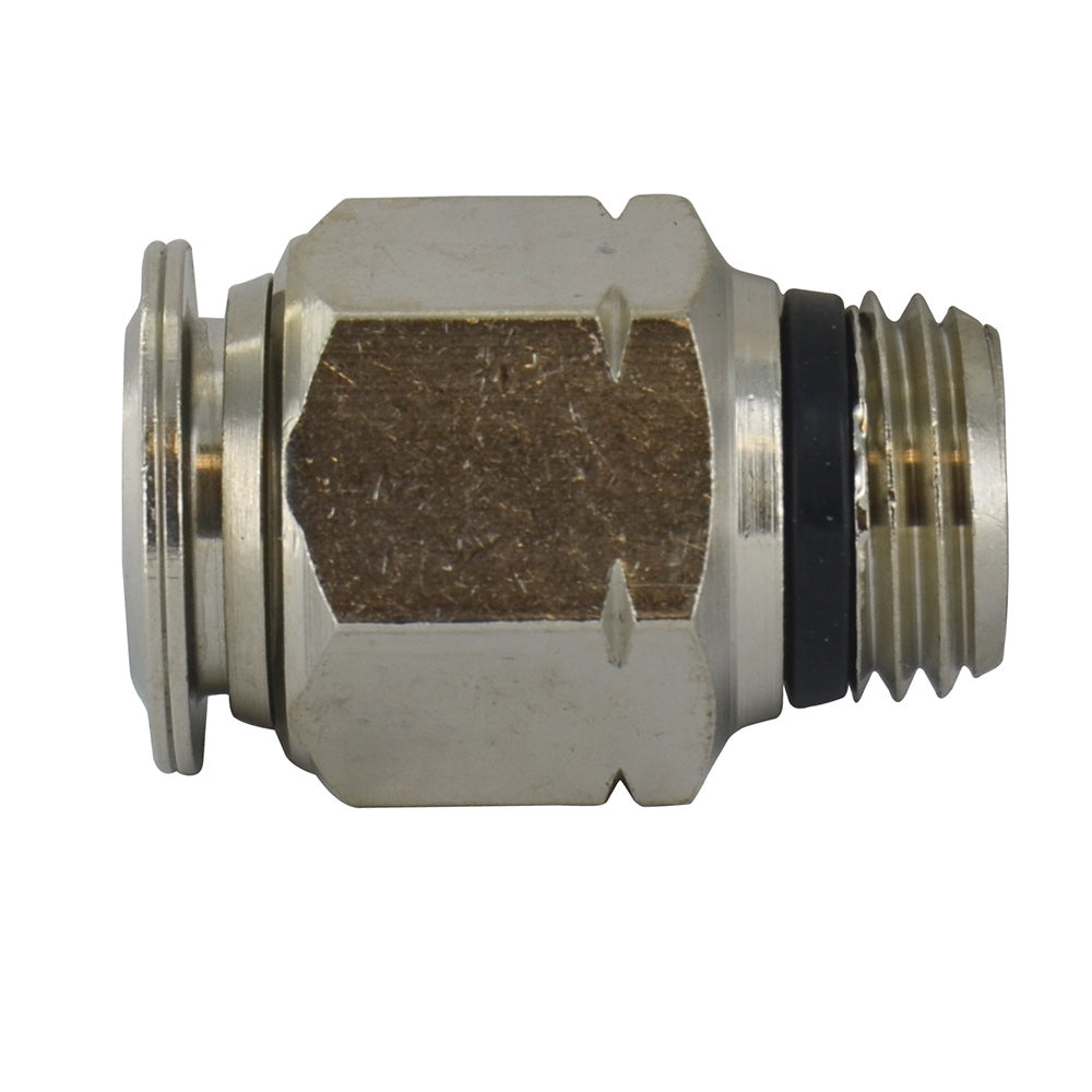 1/4 Inch Tube x 1/4 Inch Pipe Straight Male Connector - Universal Thread