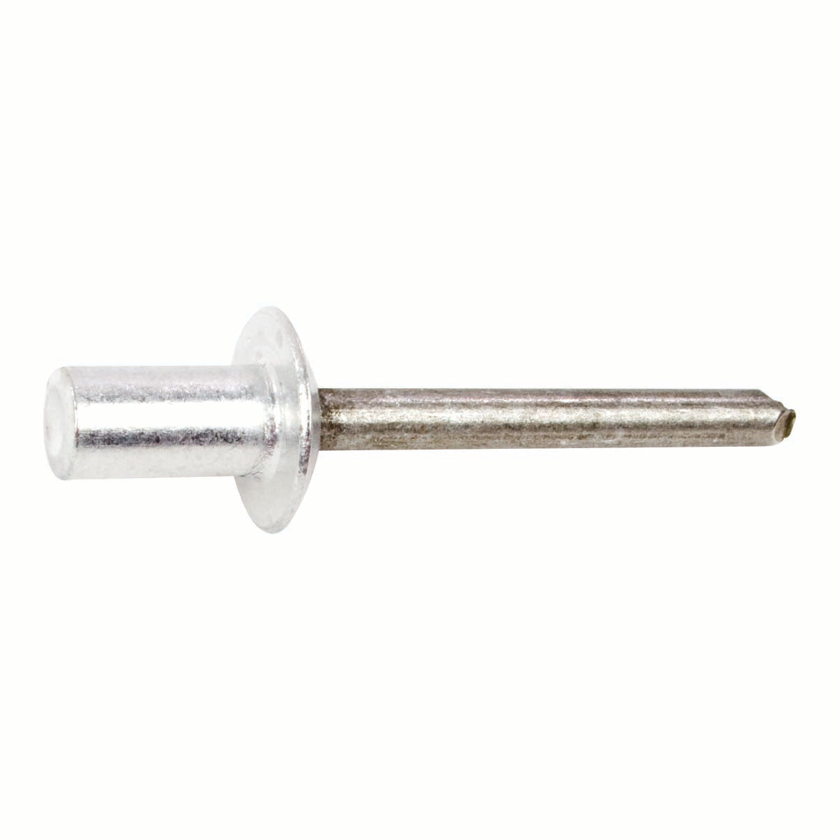 0.126 - 0.250 Inch Grip 3/16 Inch Dia x 0.531 Inch Polished 5056 Aluminum Dome Head Blind Rivet