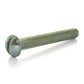 #8-32 x 7/8 Inch Coarse Zinc Plated Steel Slotted Drive Round Head Machine Screw - Clearance