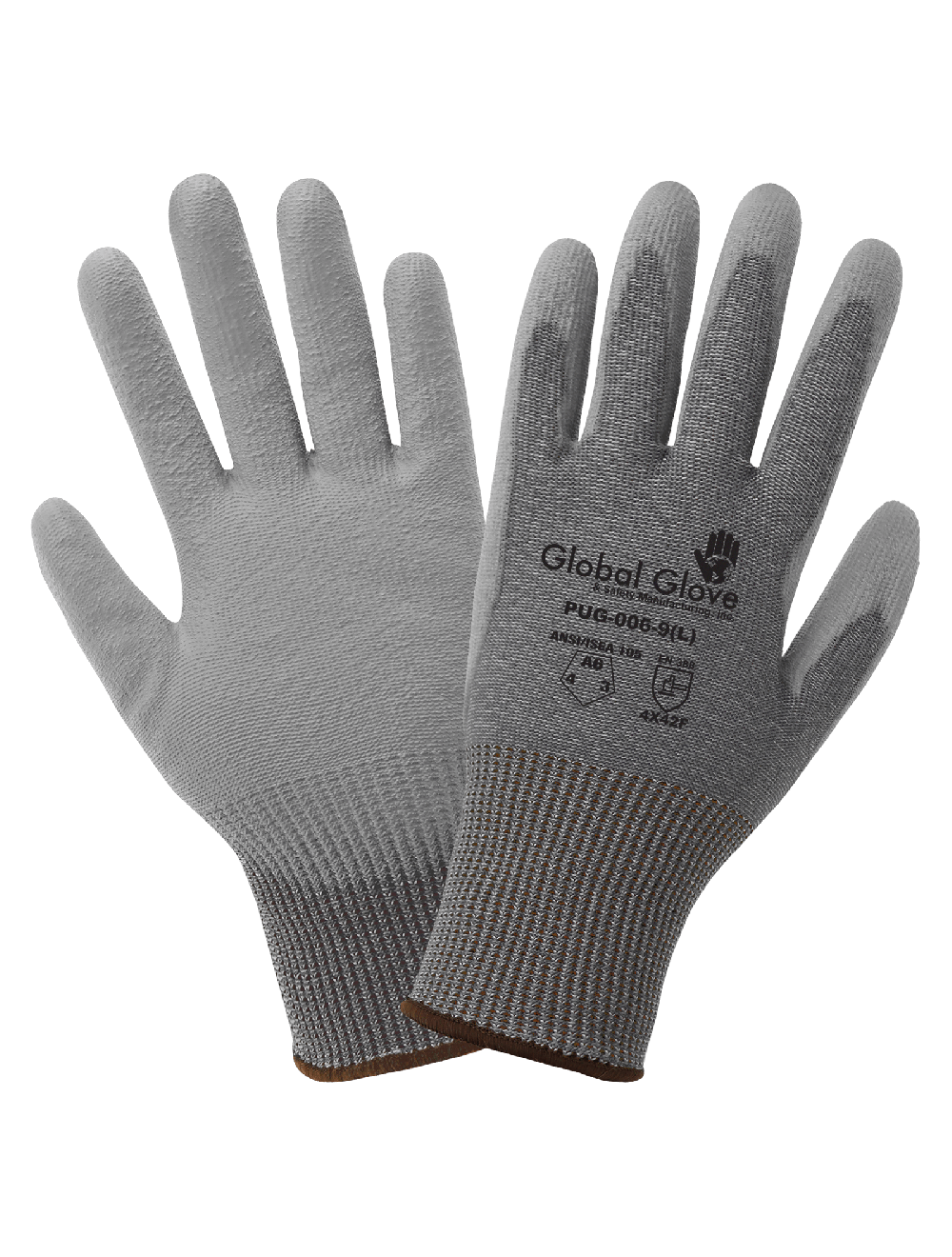 Global Glove & Safety Economy Polyurethane Coated Cut Resistant Gloves Made With High-density Nylon