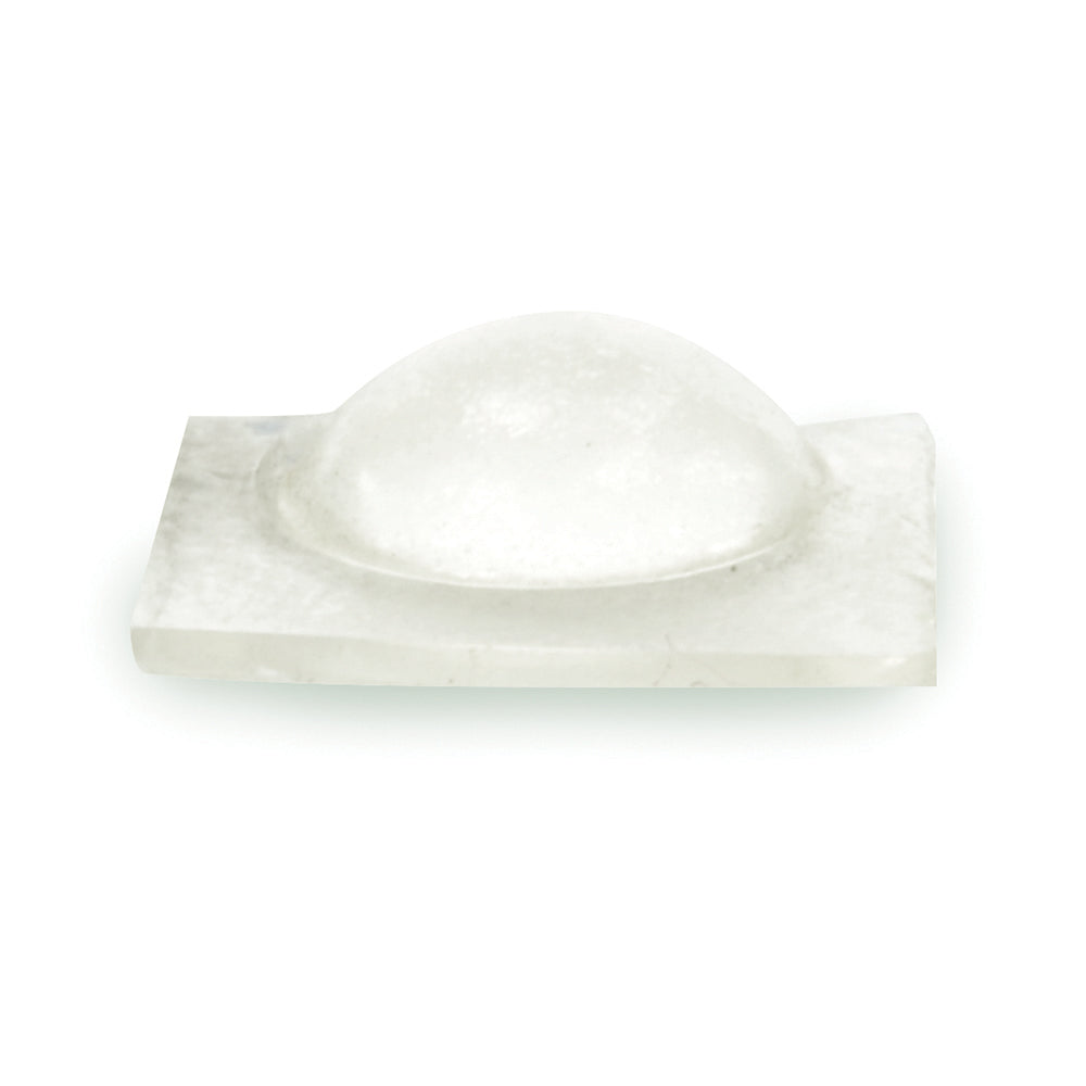 .375 Inch x .150 Inch Hemispherical Round Self-Adhesive Bumper Stop Clear