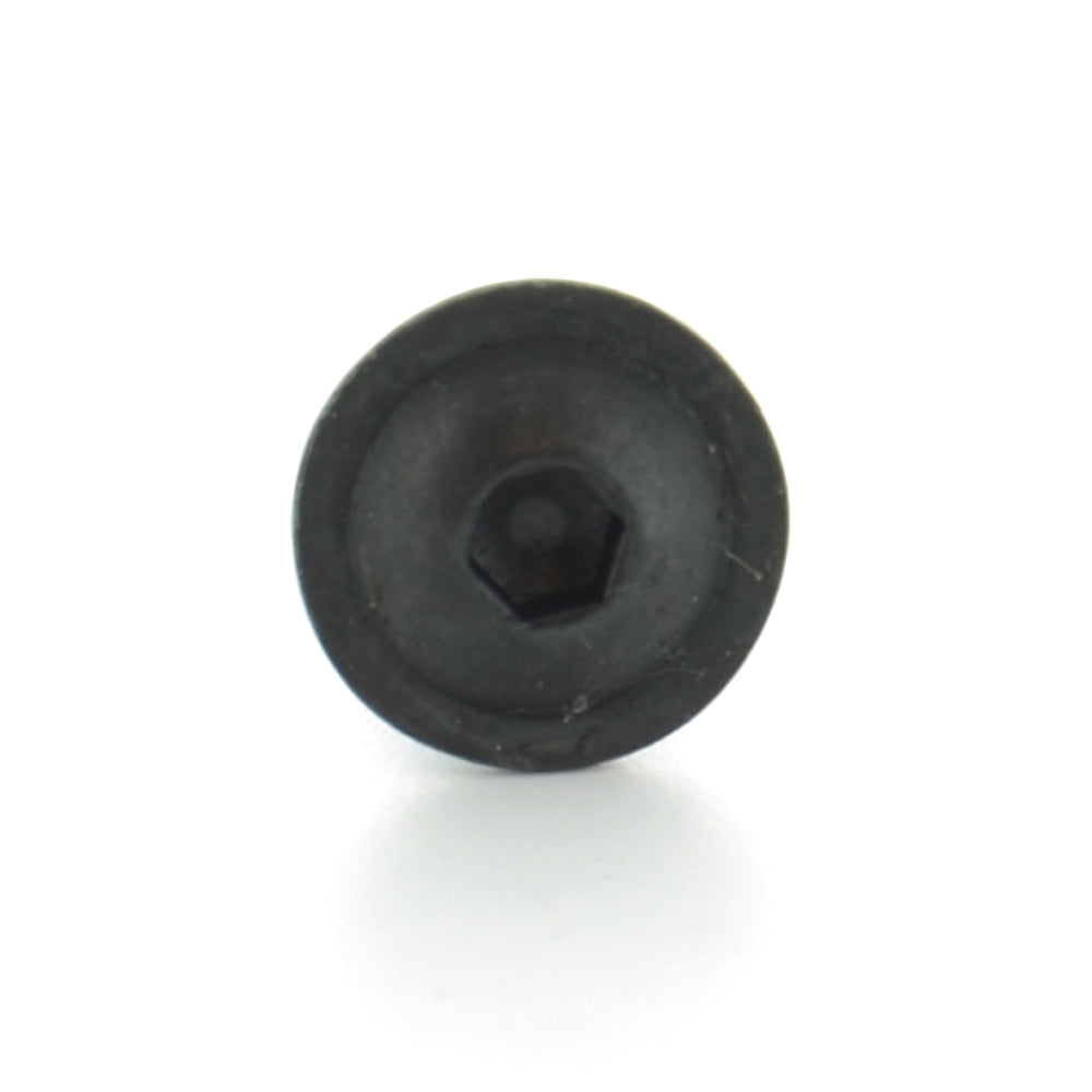 M6 x 1 x 25 mm Coarse Black Oxide Class 10.9 Iso 7380-2 Button Flange Head Socket Cap Screw