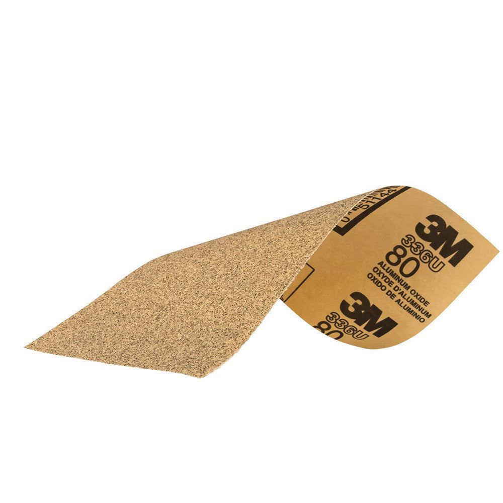 3-2/3 Inch x 9 3M Aluminum Oxide Sand Paper Box of 120