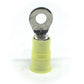 12-10 Gauge Nylon Insulated Ring Terminal Yellow #8 Stud