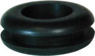3/8 Inch Id x 7/8 Inch Od x 7/16 Inch Black Sbr Stock Rubber Grommet