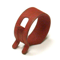 11/16 Inch Phosphate and Paint Heat Treated Spring Steel Band Red Spring Action Hose Clamp