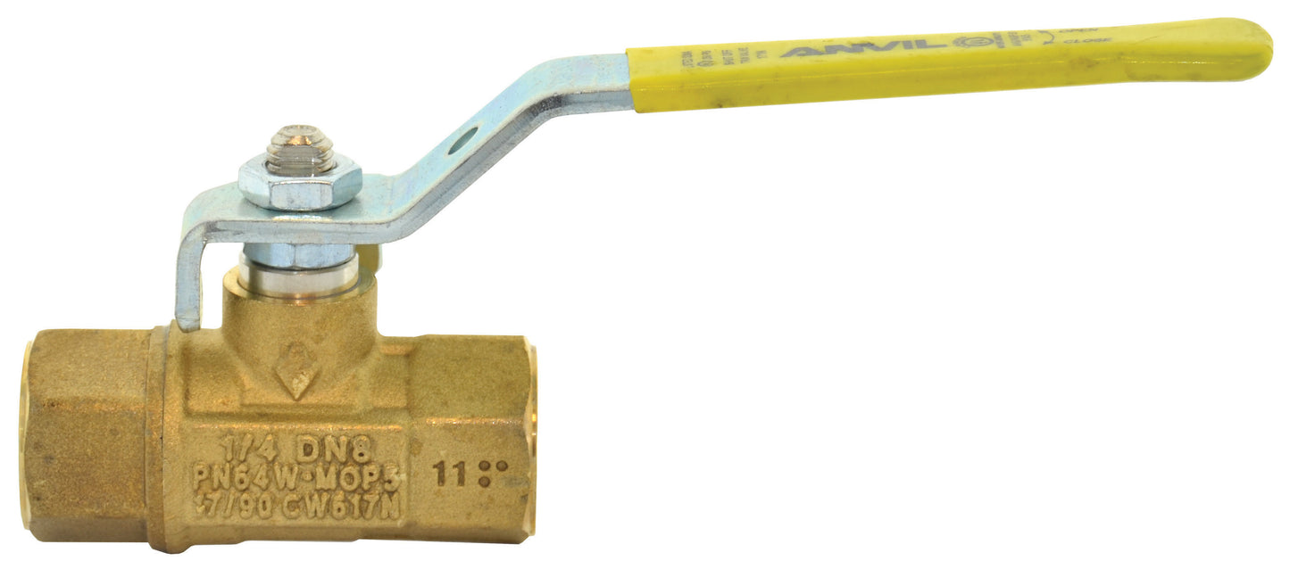 1-1/2 Inch Ball Valve With Two Piece Body Premium Forged Brass