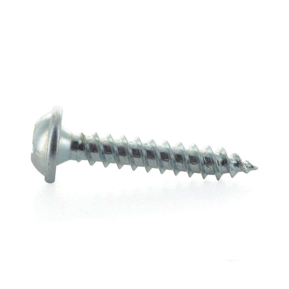 #8 x 3 Inch Zinc Plated Steel Square Drive Pan Washer Face Sheet Metal Screw