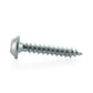 #8 x 3/4 Inch Zinc Plated Steel Square Drive Pan Washer Face Sheet Metal Screw