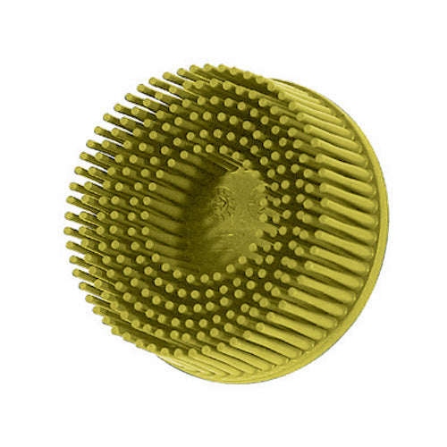 3M 1 Inch Roloc Bristle Disc Medium 80 Grit Yellow