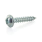 #8 x 2 Inch Zinc Plated Steel Square Drive Pan Washer Face Sheet Metal Screw