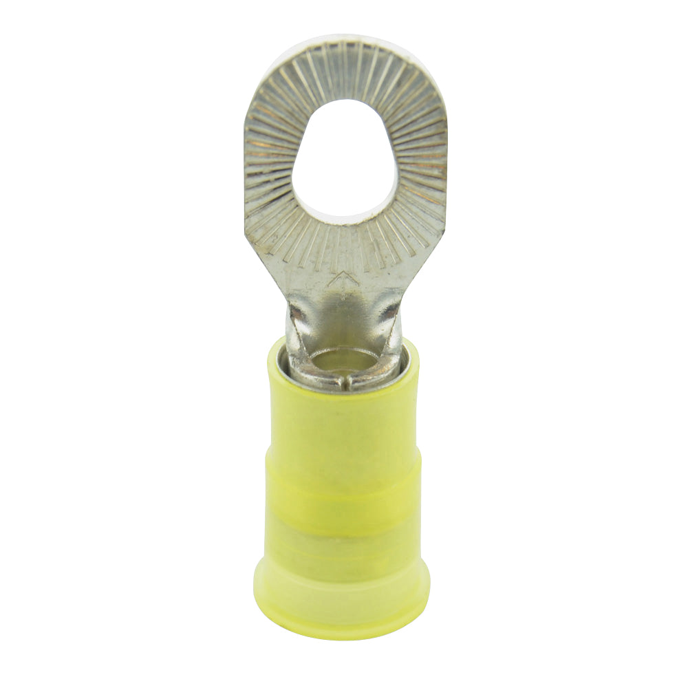 12-10 Gauge Multi-Stud Ring Terminal #6-#8-#10 Stud Ultra-Tuff Nylon Insulated Yellow
