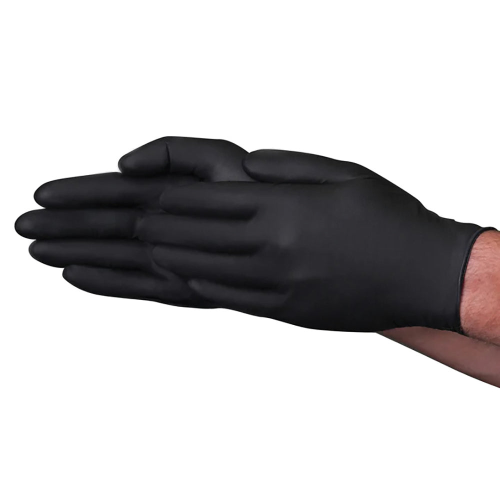 Medium 7mil Nitrile Disposable Gloves with roughened texture for grip. 100/box