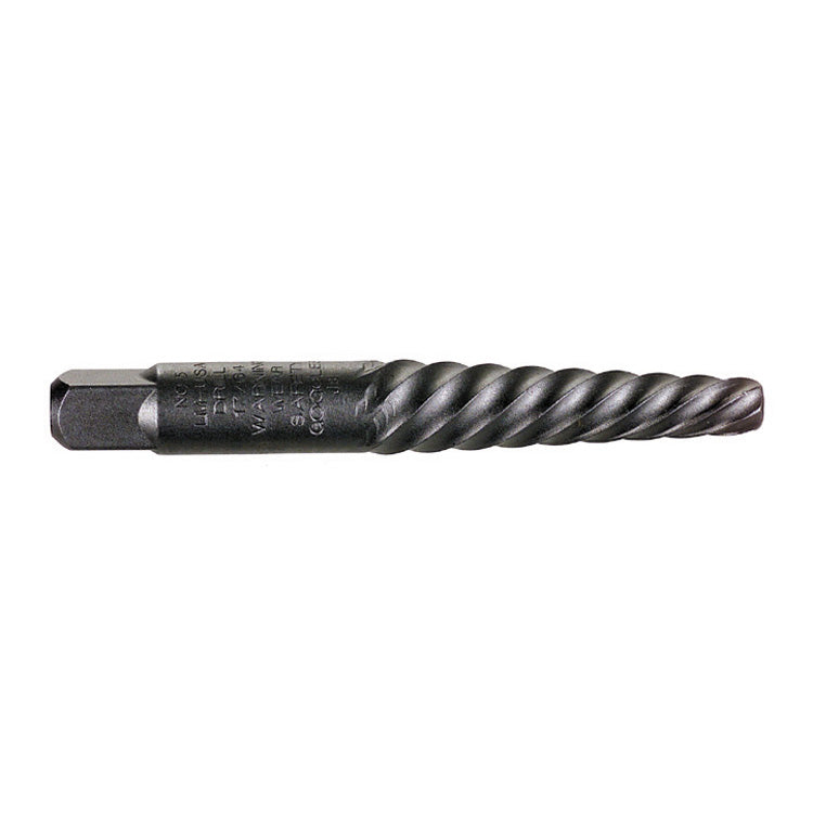 1-1/8 Inch Drill Hardened Steel #9 Spiral Screw Extractor