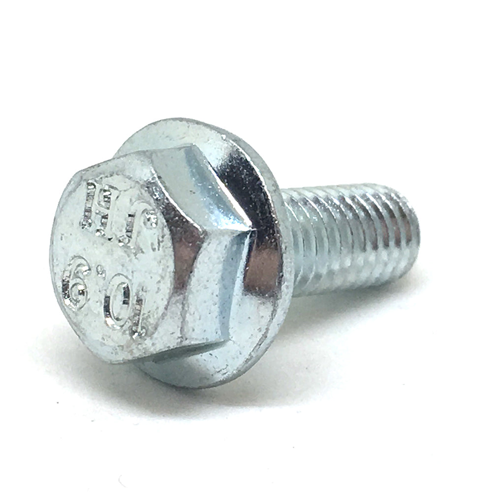 M6 x 1 x 30 mm Coarse Zinc Plated Class 10.9 JIS Indented Hex Flange Bolt