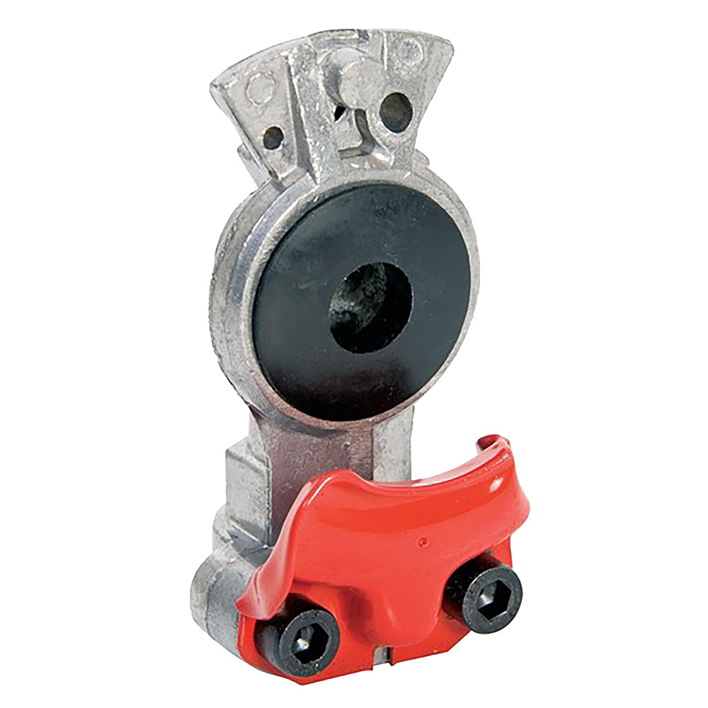 1/2-14 NPTF (National Pipe Taper Fuel) Red Nitrile Seal Plated Aluminum Emergency Premium Gladhand