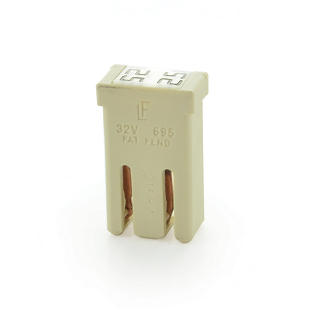 25 Amp MCASE+ 32 Volt Slotted Fuse - White