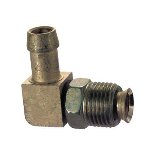 5/16 Inch x 5/16 Inch Inverted Male Swivel Connector Brass Fuel Hose - Single Barb