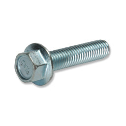 7/16-14 x 2 Inch Coarse Zinc Plated Grade 5 Serrated Hex Head Flange Bolt