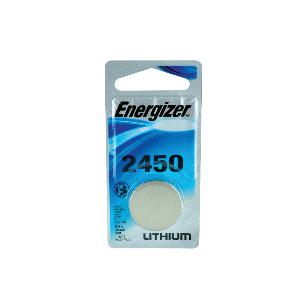 Energizer 3V Cr2450 Lithium Coin Cell Battery - Carded