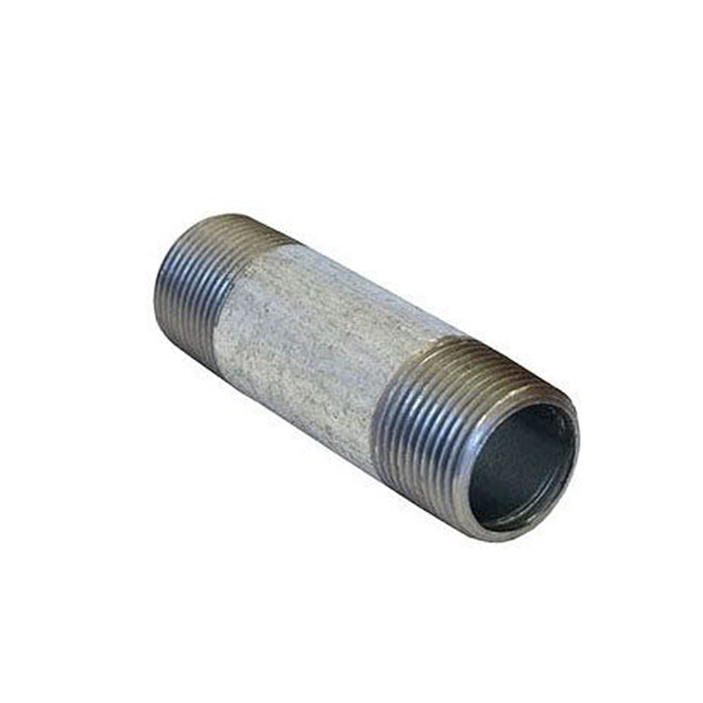 1-1/4 Inch X 2-1/2 Inch Sch 40 Mnpt Galvanized Welded Carbon Steel Pipe Nipple USA