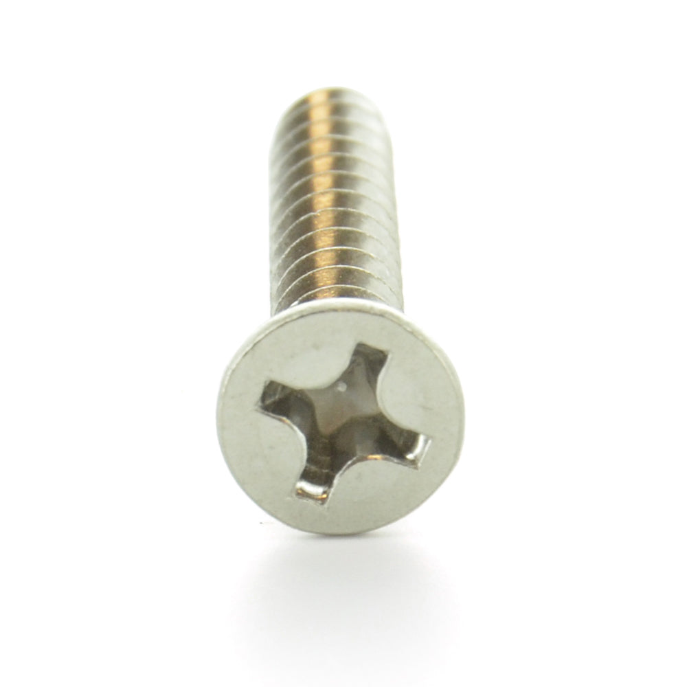 #12-11 x 1 Inch Plain 18-8 (A2) Stainless Steel Flat - Countersunk Head Type-A Self-Tapping Sheet Metal Screw