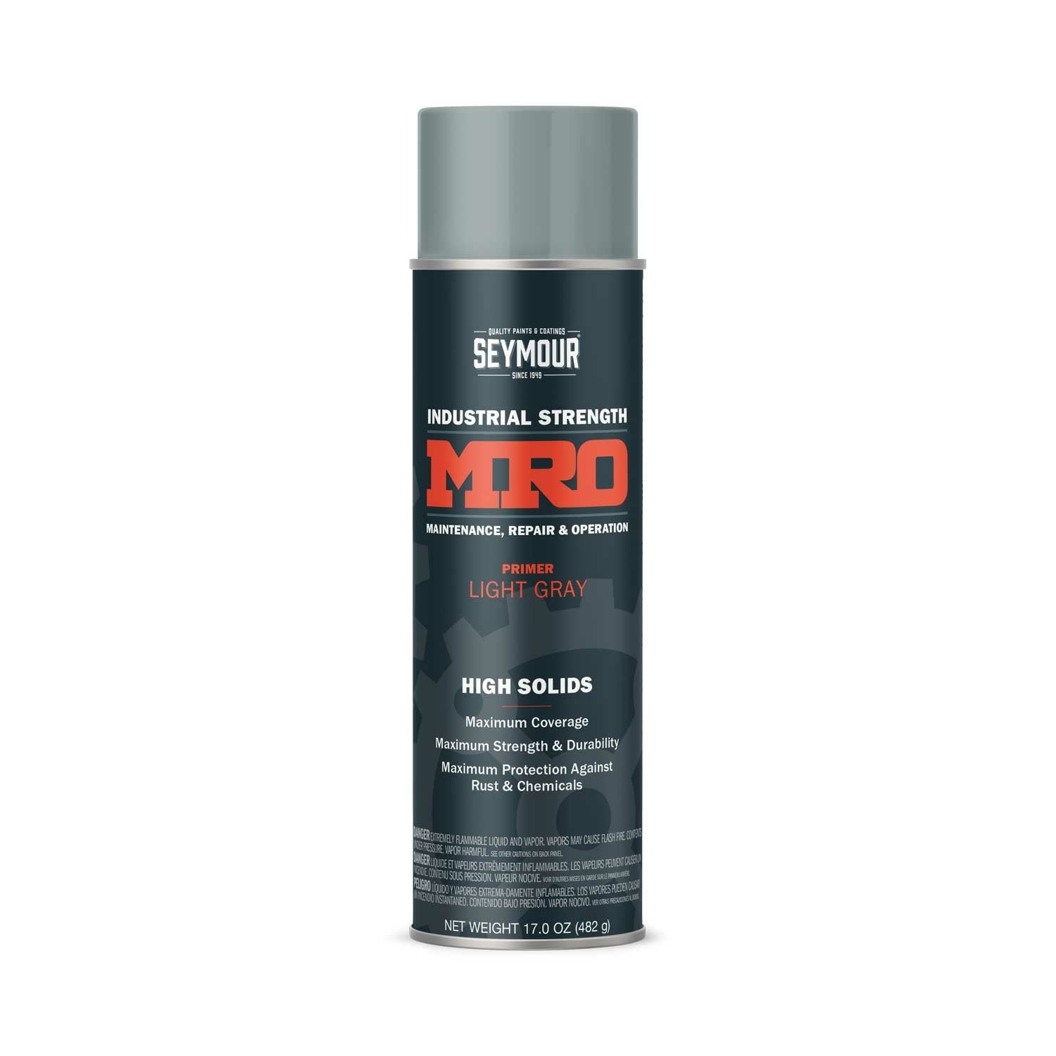 Seymour Mro Industrial Gloss Primer Aerosol Light Gray - 16 oz