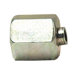M22 x M15 10000 psi Zinc Plated Yellow Dichromate Carbon Steel Metric Adapters - Din 24 Plug (Light) Adapter Pipe