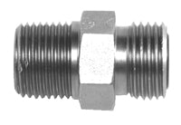 1/2 Inch 6000 psi Zinc Plated Steel Flat Face O-Ring To Male Pipe Flat Face O-Ring Adapter