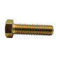 1-14 x 3 Grade 8 Hex Hex Cap Screw Fine Thread Yellow Zinc