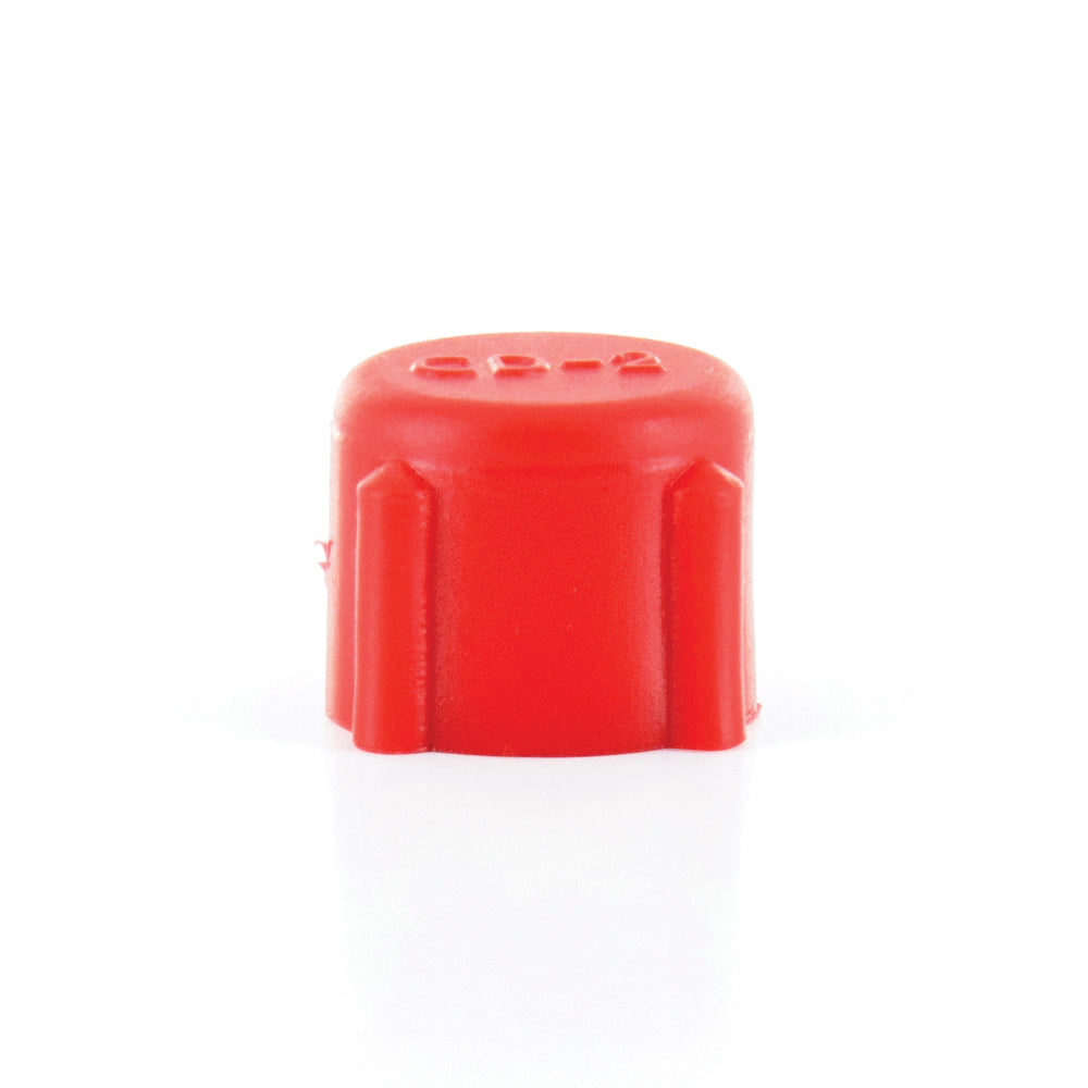 Cd22 Threaded Red Polyethylene Caplug