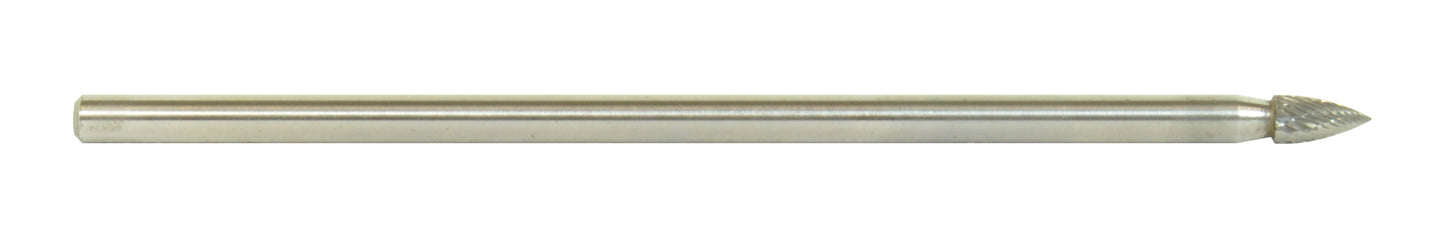 1/4 Inch Pointed Tree 1/4 Inch x 6 Inch Shank Sg-1L6 Premium Carbide Bur