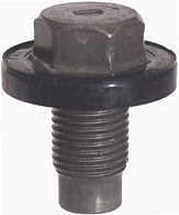 1/2-20 x 7/16 Inch Bright Zinc Plated Steel Oil Drain Plug With Rubber Molded Gasket Washer