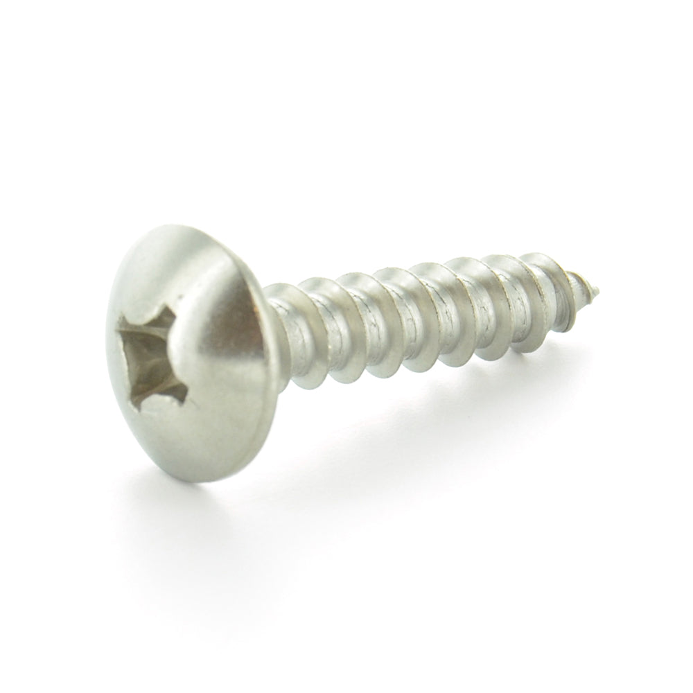#14 x 1-1/4 Inch Plain 18-8 (A2) Stainless Steel Truss Head Type-A Self-Tapping Sheet Metal Screw