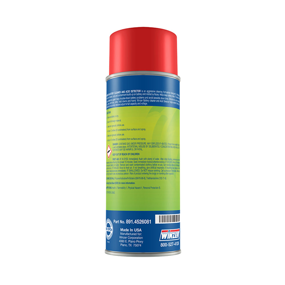 Winzer Battery Cleaner & Acid Detector - 15 Oz Net Wt. - Aerosol