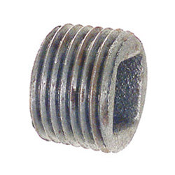 3/4 Inch Sch 40 Mnpt Galvanized Malleable Iron Hex Head Pipe Plug
