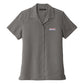 Women'S X-Large Gray Button Up Camp Shirt With Winzer Embroidered Logo