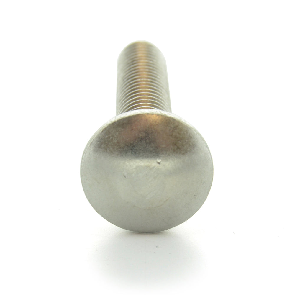 3/8-16 x 5 Inch Coarse Plain 18-8 Stainless Steel Round Head Carriage Bolt