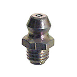 1/4-28 Zinc Yellow Steel Straight Standard Shank Heritage Hydraulic Grease Fitting.