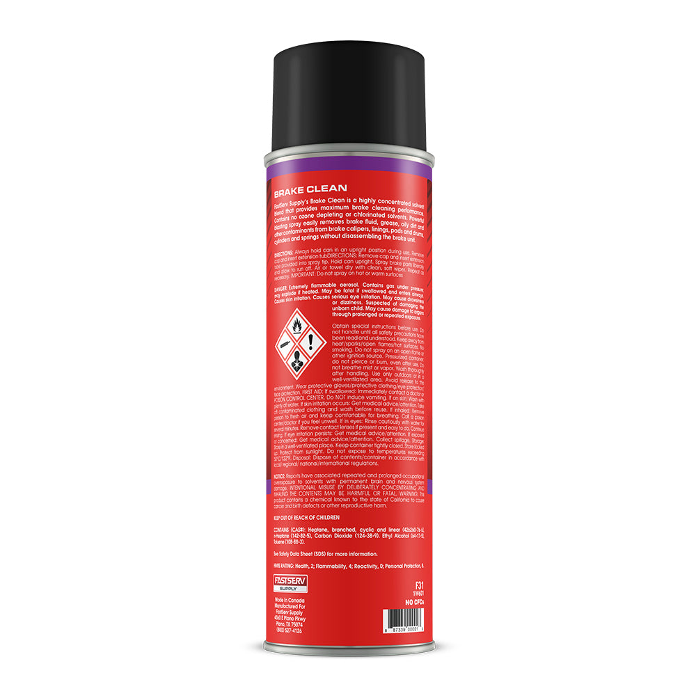FastServ Non-Chlorinated Concentrated Brake Clean - 14 Oz Net Wt.