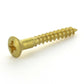 #8 x 1/2 Inch Plain Brass Phillips Oval Head Wood Screw