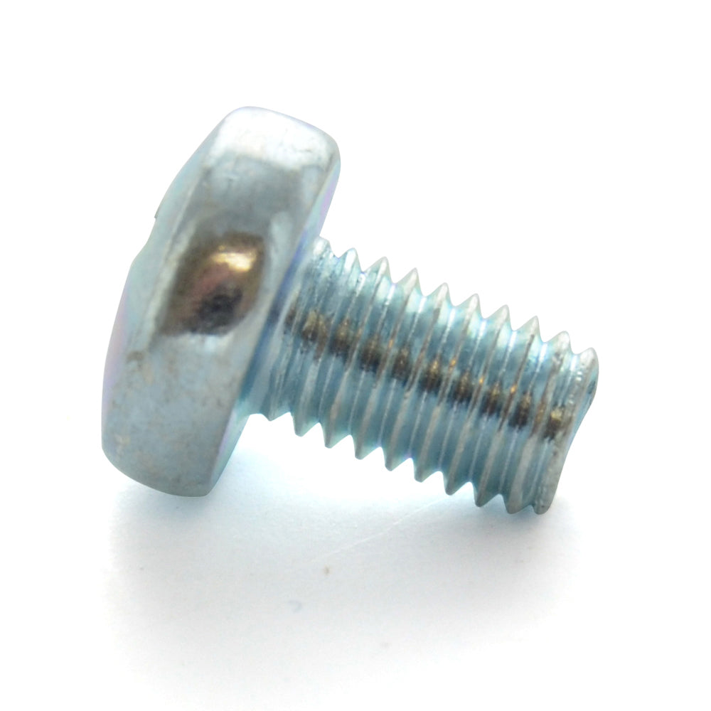 M6 x 1 x 14 mm Coarse Class 4.8 Zinc Plated Steel Phillips Drive Pan Head Machine Screw