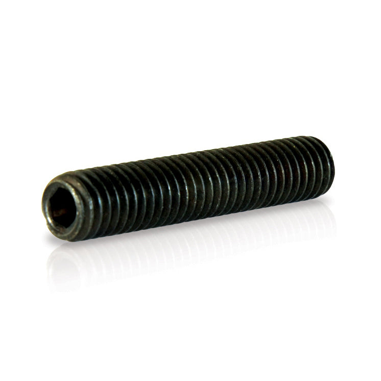 1/4-20 x 3/4 Inch Coarse Black Oxide Alloy Steel Knurled Cup Point Socket Head Set Screw