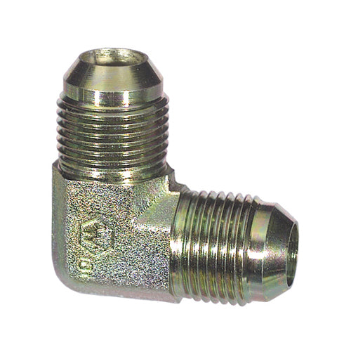 5/8 Inch 10000 psi Zinc Plated Yellow Dichromate Carbon Steel Jic 37 Degree 90 Degree Union Elbow
